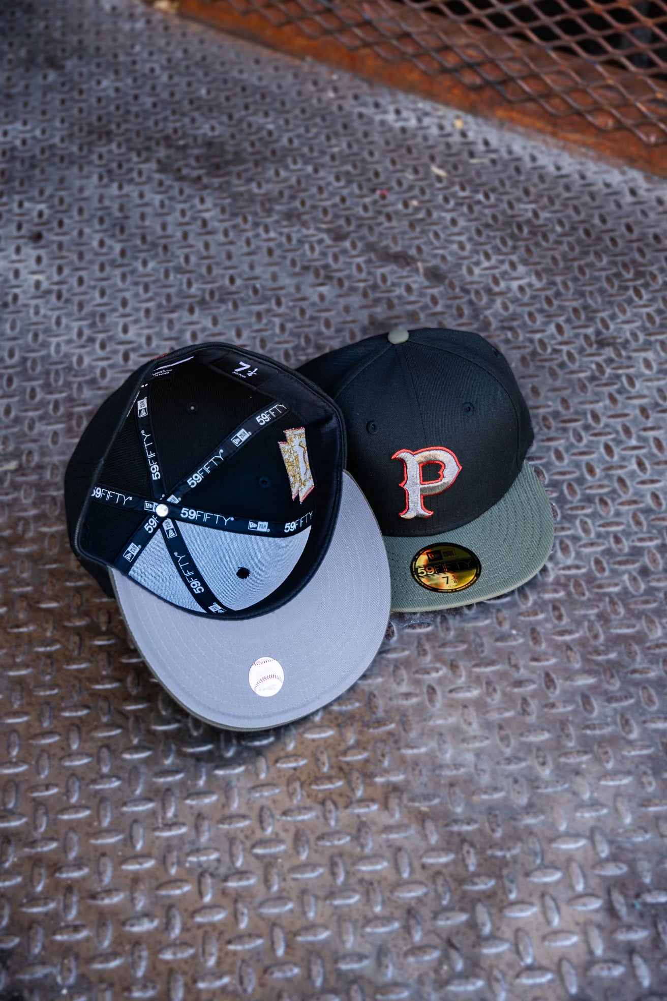 New Era Pittsburgh Pirates 1925 World Series Grey UV (Black/Olive) 59Fifty Fitted