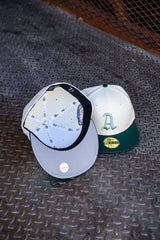 New Era Philadelphia Athletics 1911 World Series Grey UV (Off White/Dk Green) 59Fifty Fitted