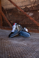 Mens Air Jordan 1 Mid SE (Black/White/Wolf Grey) - Nike