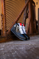 Mens Air Jordan 1 Mid SE (Black/White/Wolf Grey) - Nike