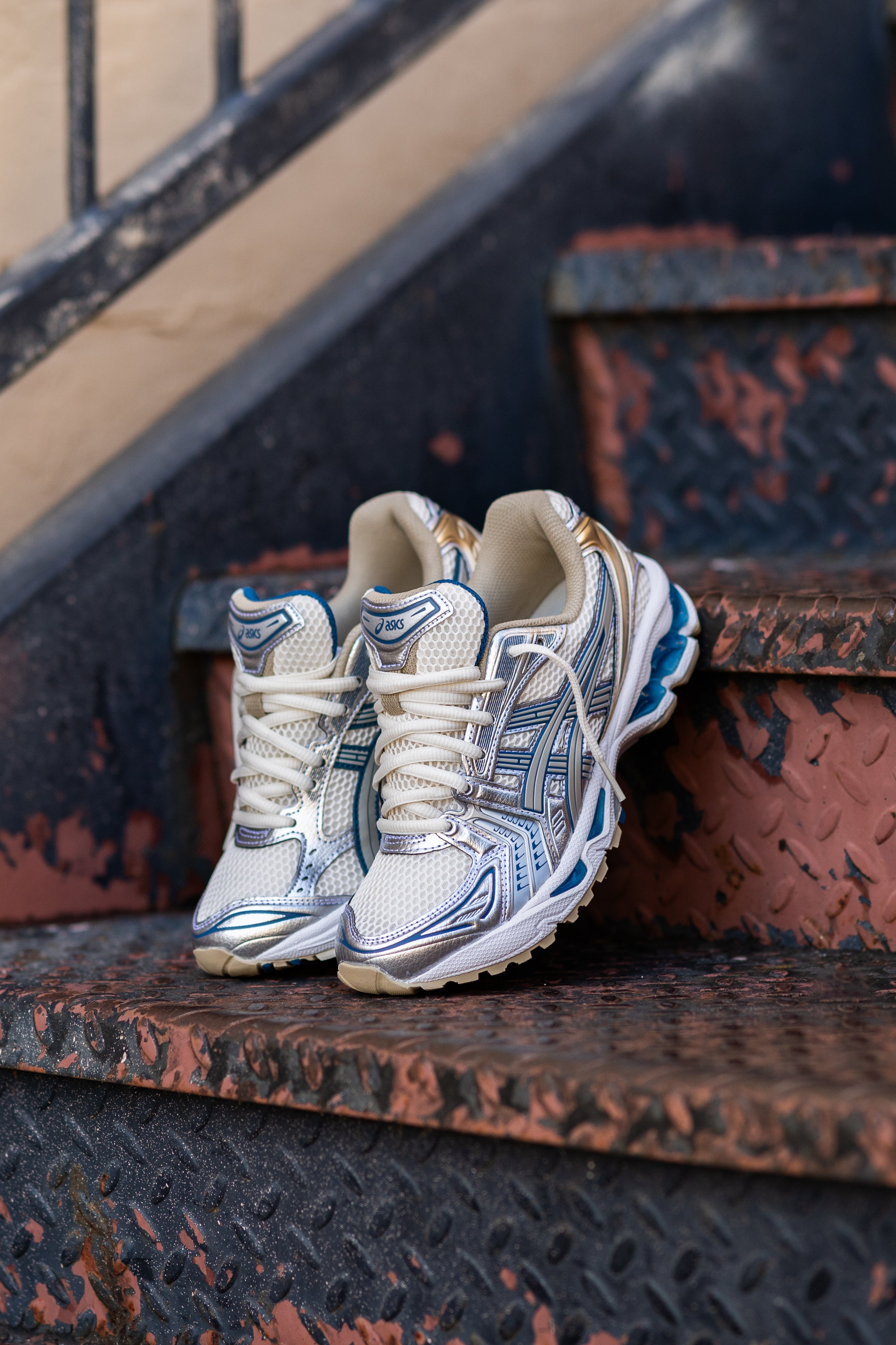 Mens Asics Gel-Kayano 14 (Cream/Pure Silver)