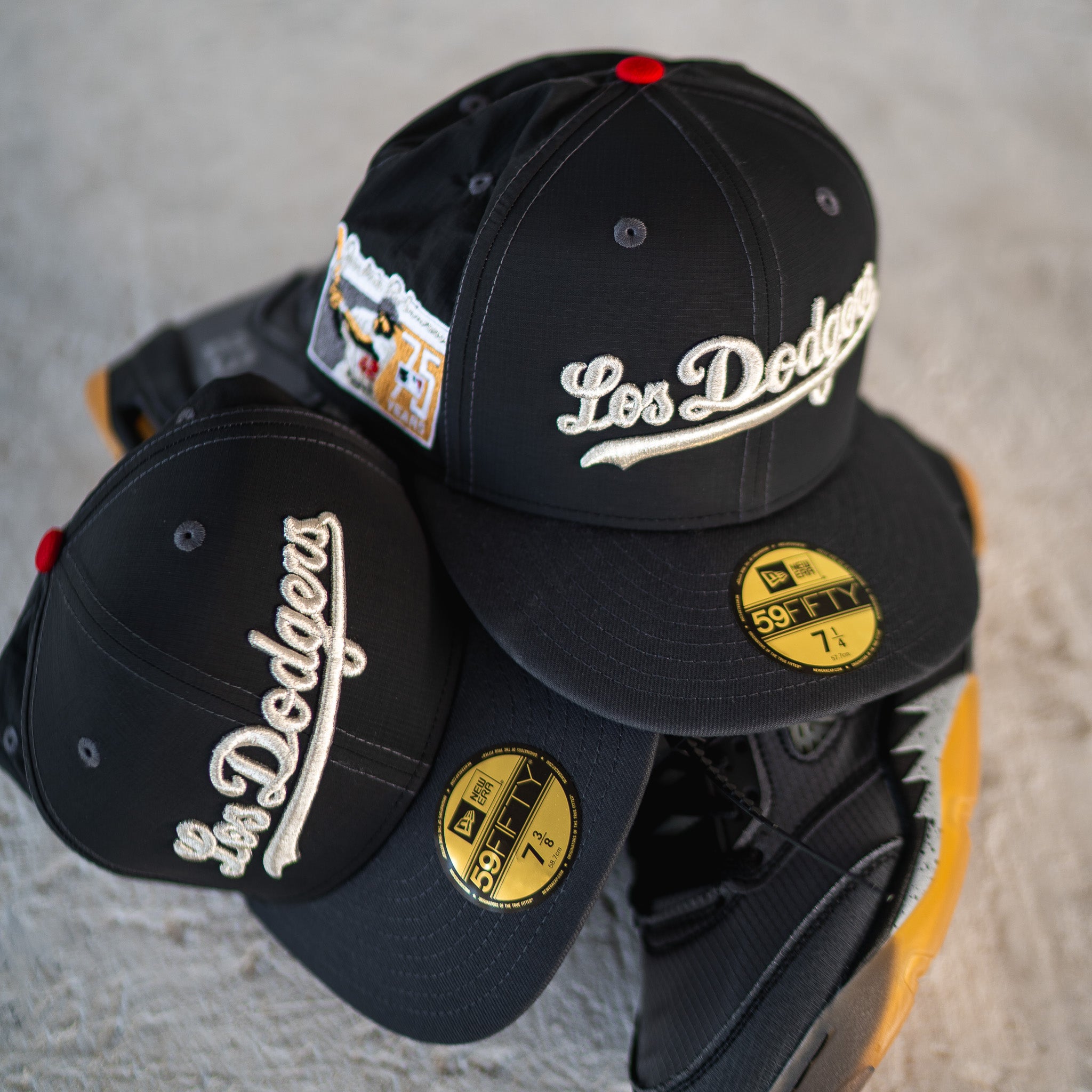 New Era Los Angeles Dodgers Jackie Robinson Silver UV (Ripstop/Charcoal) - New Era