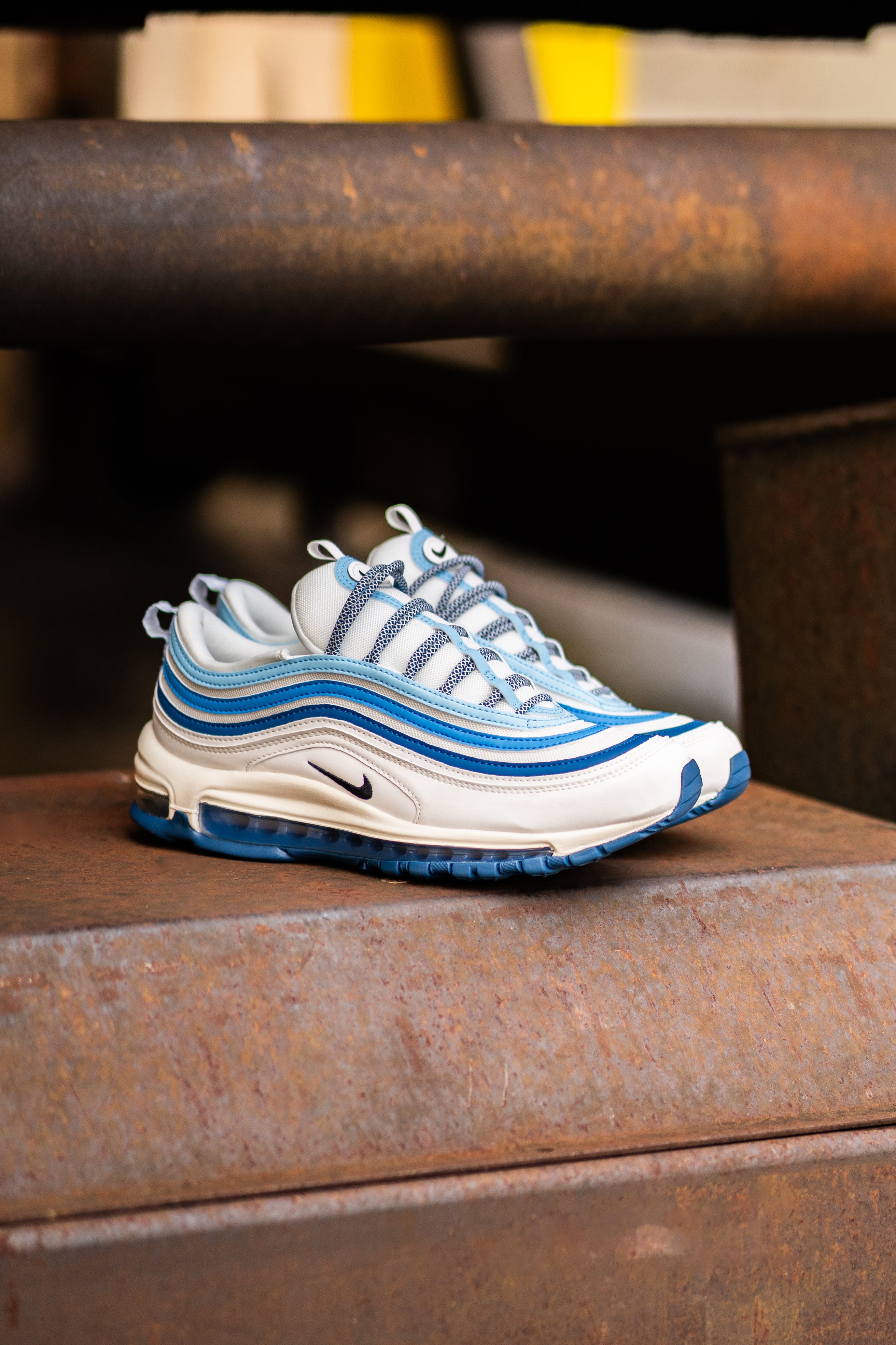 Mens Nike Air Max 97 (Summit White/Black-Court Blue)