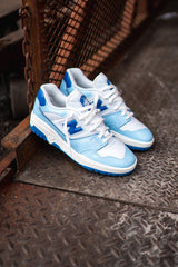 Mens New Balance 550 (White/Powder Blue) - BB550YKE - SNEAKER TOWN