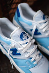 Mens New Balance 550 (White/Powder Blue) - BB550YKE - SNEAKER TOWN