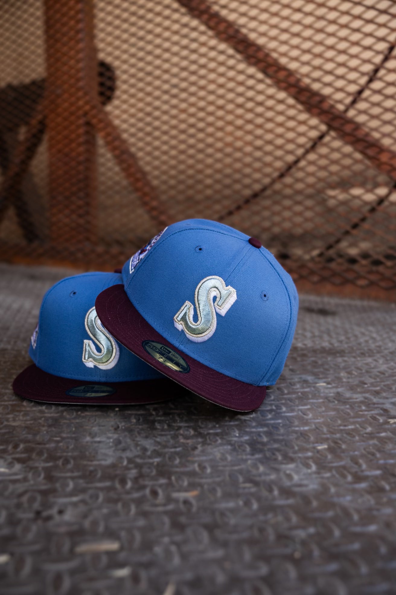 New Era Seattle Mariners 30th Anniversary Grey UV (Indigo/Maroon) 59Fifty Fitted - New Era
