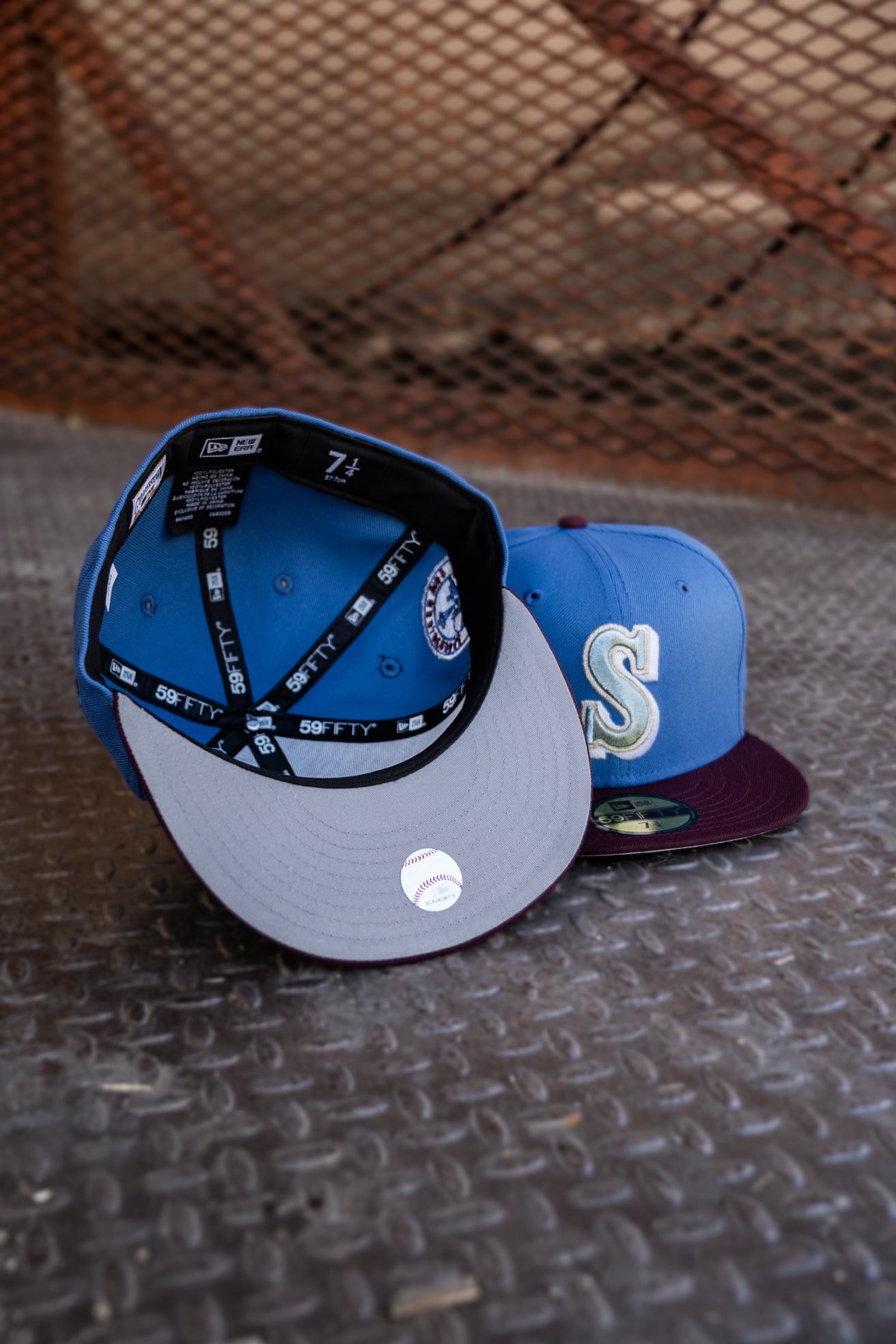New Era Seattle Mariners 30th Anniversary Grey UV (Indigo/Maroon) 59Fifty Fitted - New Era