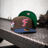 New Era Fredericksburg Nationals Green UV (Mocha Brown/Navy Blue) - New Era