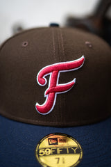 New Era Fredericksburg Nationals Green UV (Mocha Brown/Navy Blue) - New Era