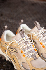 Mens Saucony Grid Aura X (Whey/Orange) - Saucony