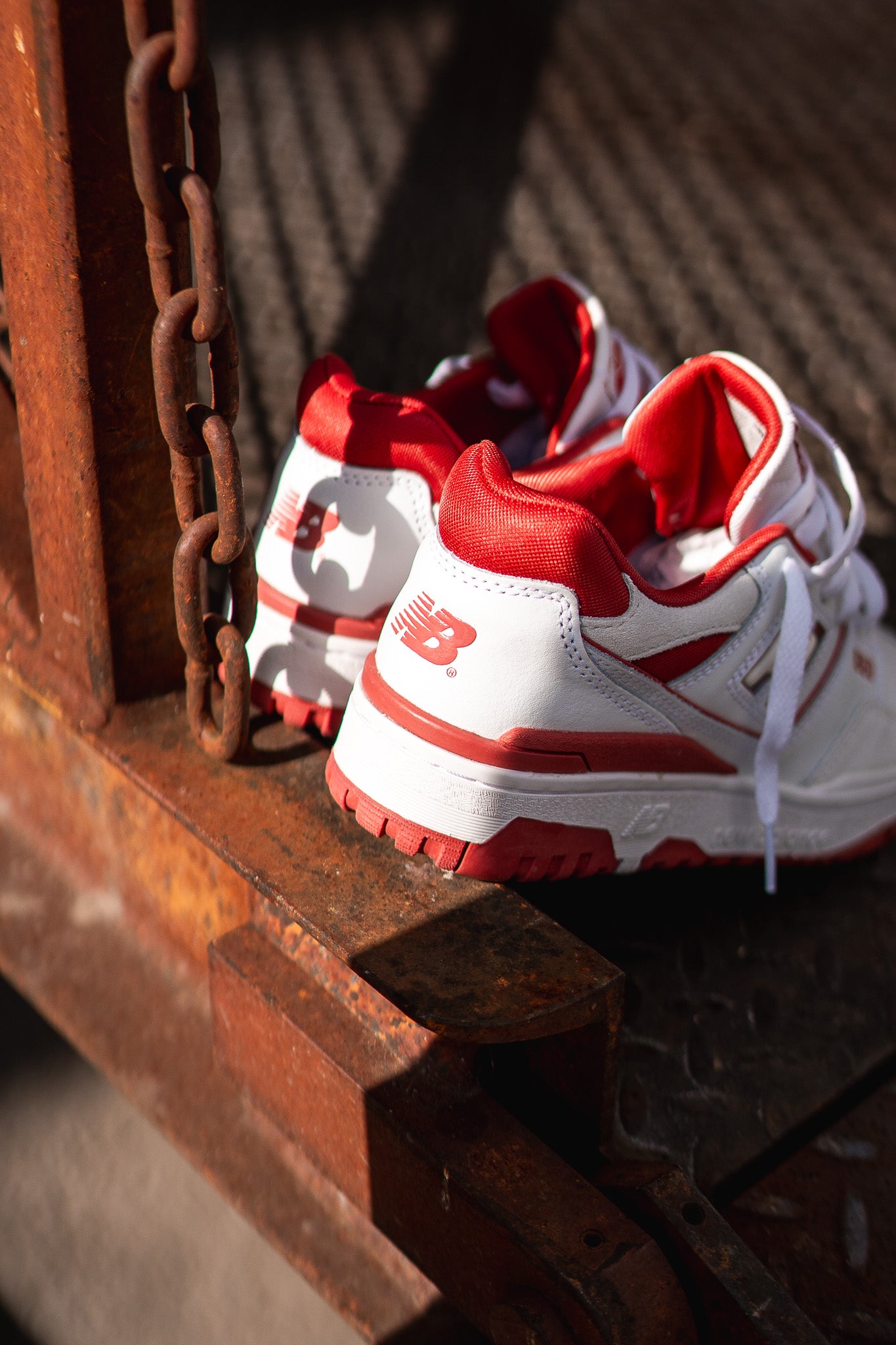 GRADESCHOOL New Balance 550 (White/Red) - GSB550TF - New Balance