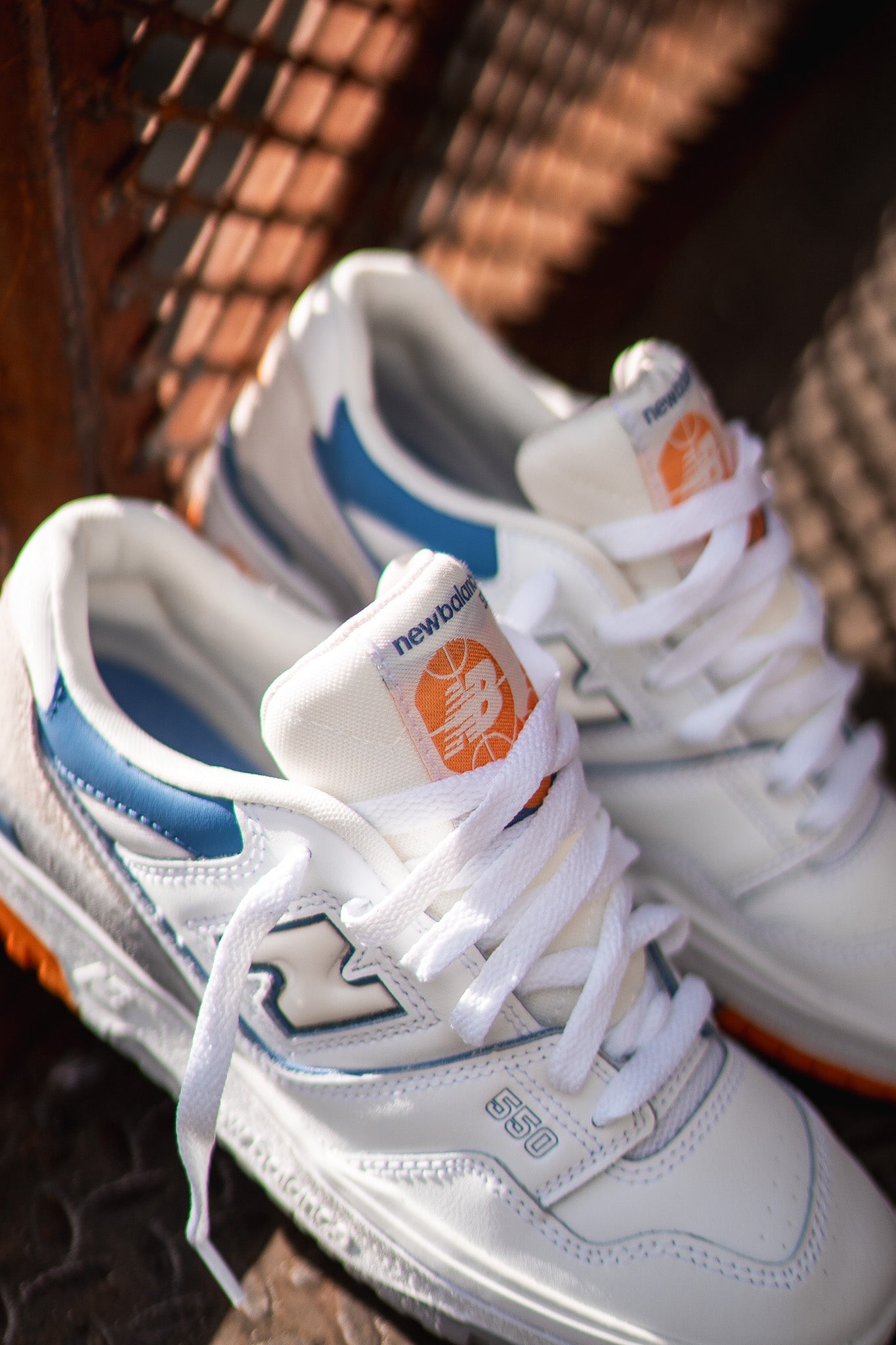 GRADESCHOOL New Balance 550 (White/Citrus) - GSB550WB - New Balance