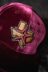 New Era Houston Astros 45th Anniversary Grey UV (Burgundy Velvet) - New Era