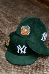 New Era New York Yankees 1932 World Series Pink UV 59Fifty Fitted (Green Corduroy)