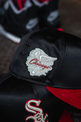 New Era Chicago White Sox Grey UV (Black Satin/Red Corduroy) - New Era