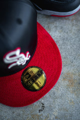 New Era Chicago White Sox Grey UV (Black Satin/Red Corduroy) - New Era