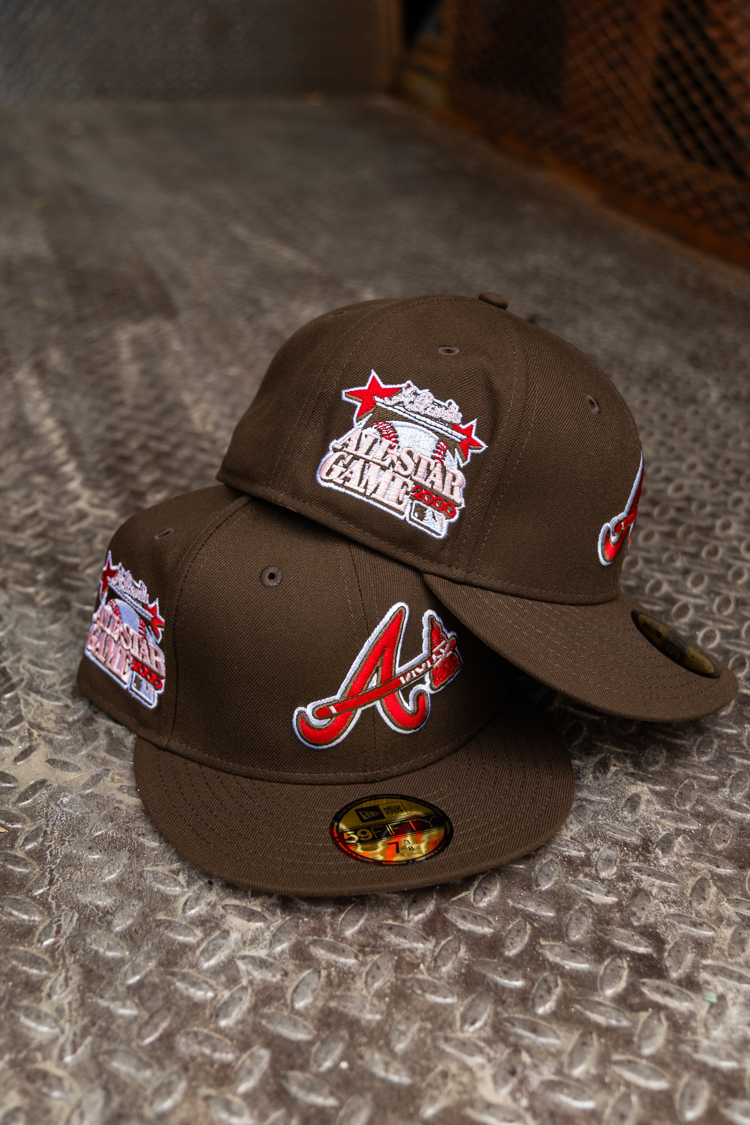 New Era Atlanta Braves 2000 All-Star Game Pink UV 59Fifty Fitted (Mocha)