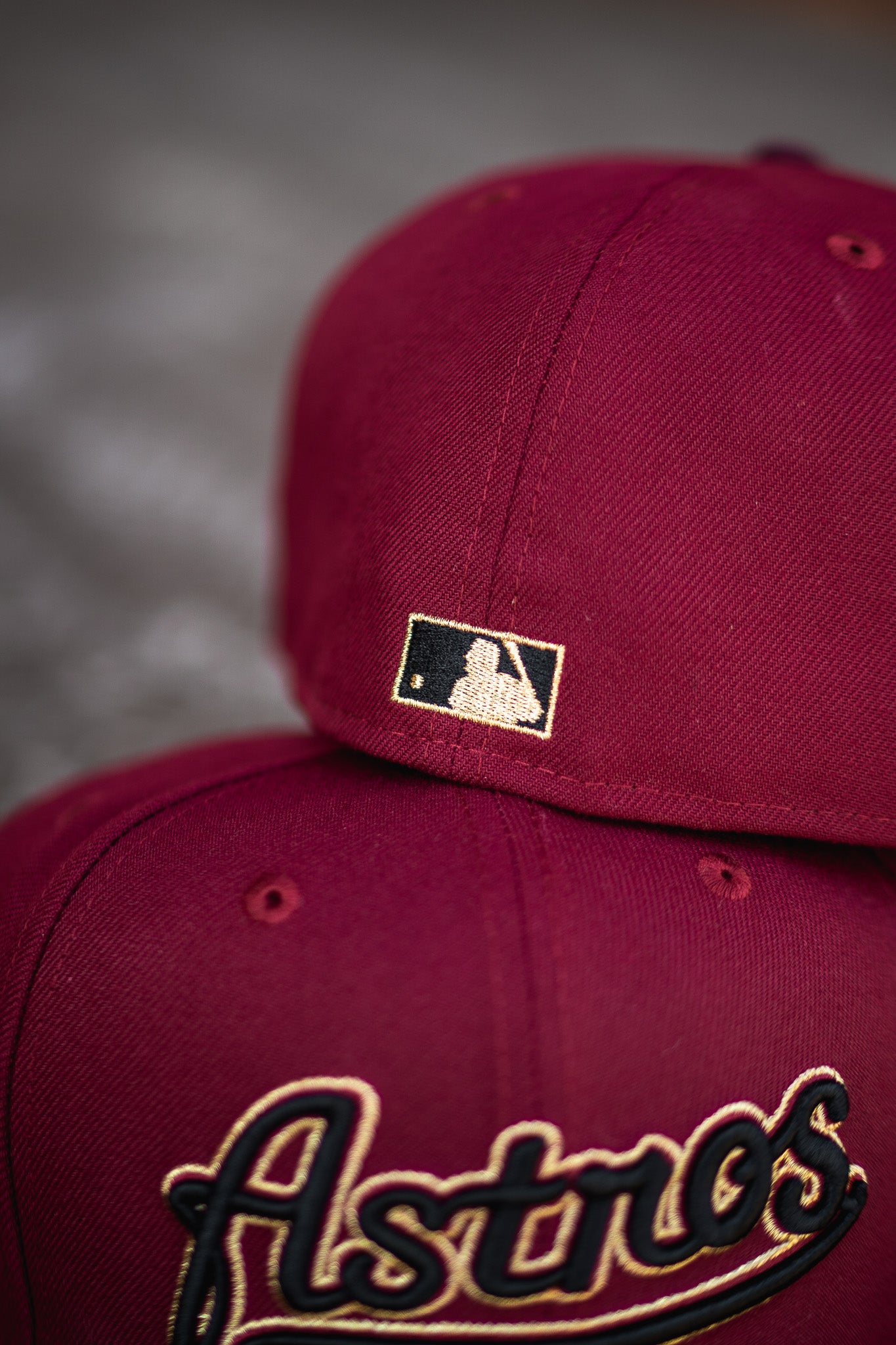 New Era Houston Astros Grey UV (Maroon/Burgundy) - New Era