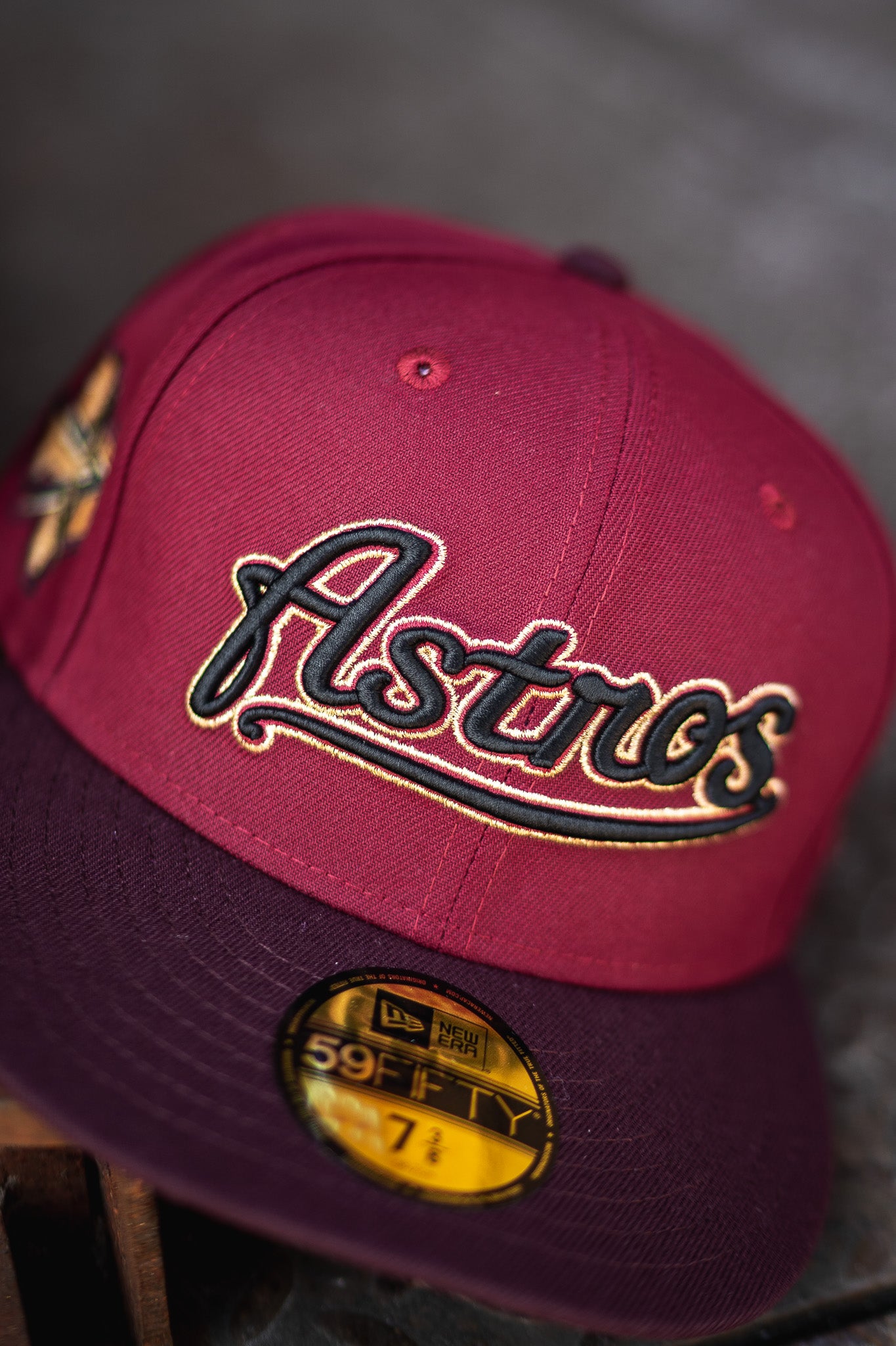 New Era Houston Astros Grey UV (Maroon/Burgundy) - New Era