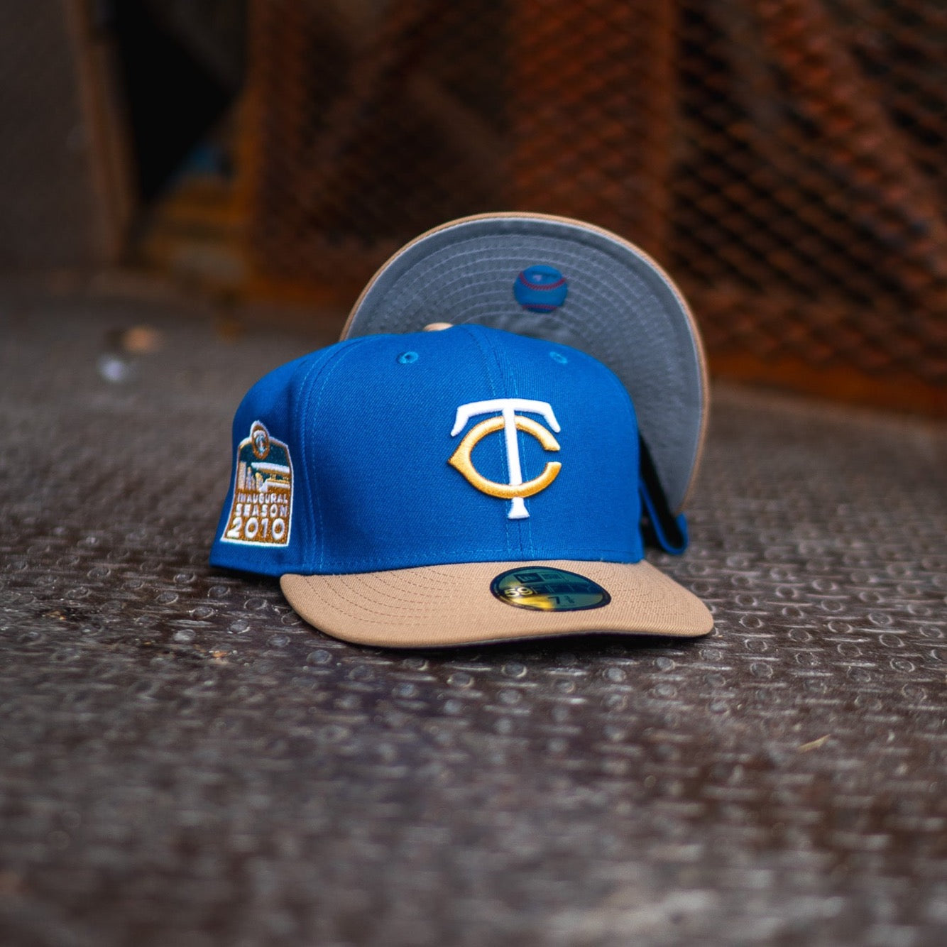 New Era Minnesota Twins 2010 Inaugural Grey UV (Steel Blue/Khaki) - New Era