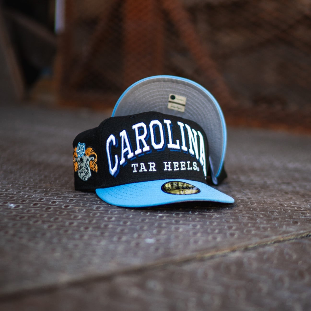 New Era Carolina Tar Heels Grey UV (Black/Sky Blue) - New Era