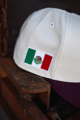 New Era Guerreros de Oaxaca Mexico Green UV (Off White/Burgundy) - New Era