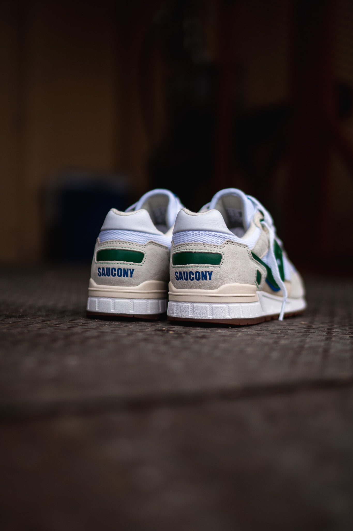 Mens Saucony Shadow 5000 (White/Green) - Saucony