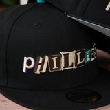 New Era Philadelphia Phillies Grey UV 59Fifty Fitted (Black) - New Era