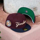 New Era New York Yankees 1949 World Series Green UV 59Fifty Fitted (Maroon/Navy) - New Era