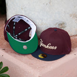 New Era New York Yankees 1949 World Series Green UV 59Fifty Fitted (Maroon/Navy) - New Era