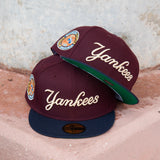 New Era New York Yankees 1949 World Series Green UV 59Fifty Fitted (Maroon/Navy) - New Era