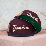 New Era New York Yankees 1949 World Series Green UV 59Fifty Fitted (Maroon/Navy) - New Era