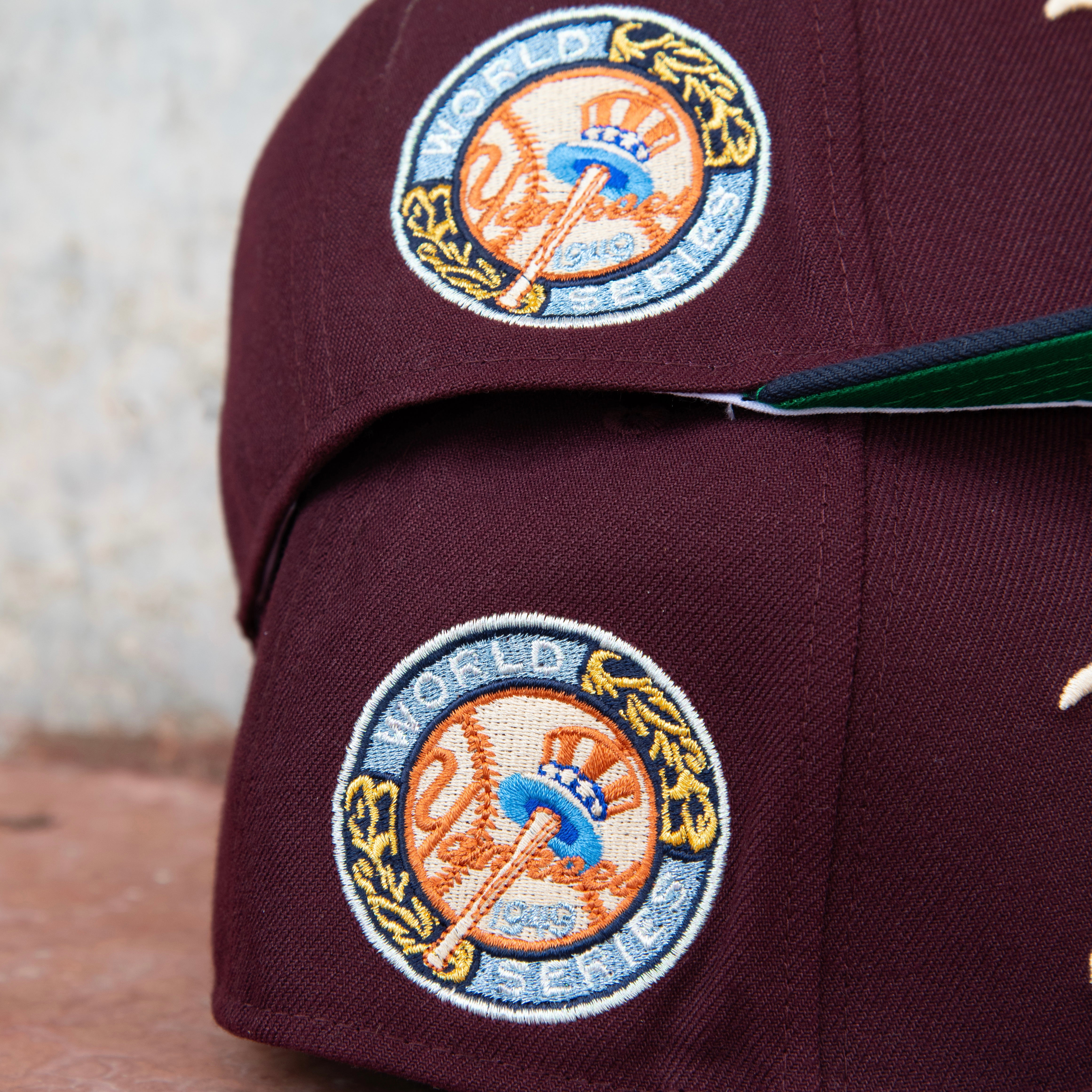 New Era New York Yankees 1949 World Series Green UV 59Fifty Fitted (Maroon/Navy) - New Era