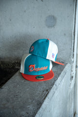 New Era Miami Dolphins Grey UV 59Fifty Fitted (Aqua/Off White/Orange) - New Era