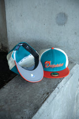New Era Miami Dolphins Grey UV 59Fifty Fitted (Aqua/Off White/Orange) - New Era