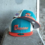 New Era Miami Dolphins Grey UV 59Fifty Fitted (Aqua/Off White/Orange) - New Era