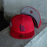 New Era St. Louis Cardinals 2006 WS Champions Grey UV 59Fifty Fitted (Red) - New Era