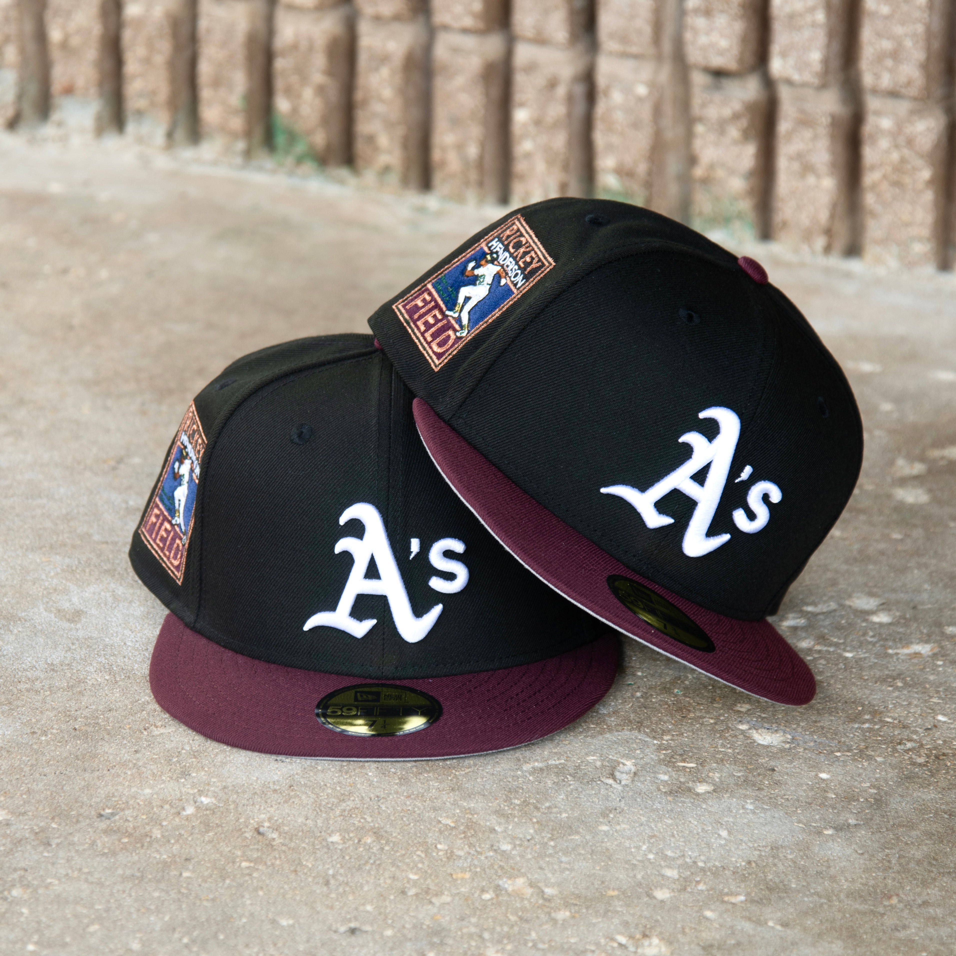 New Era Oakland Athletics Rickey Henderson Field Side Patch Fitted - New Era