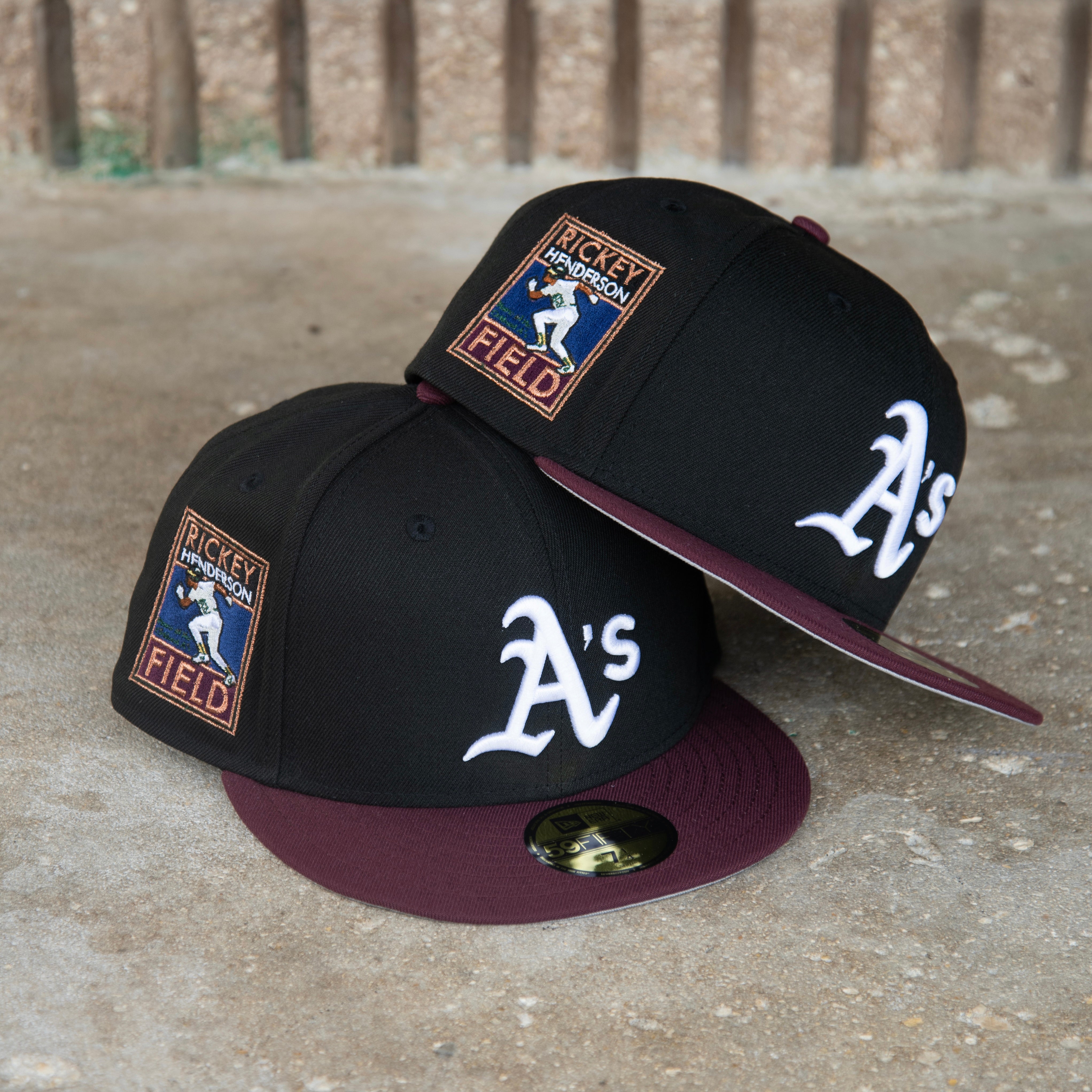 New Era Oakland Athletics Rickey Henderson Field Side Patch Fitted - New Era