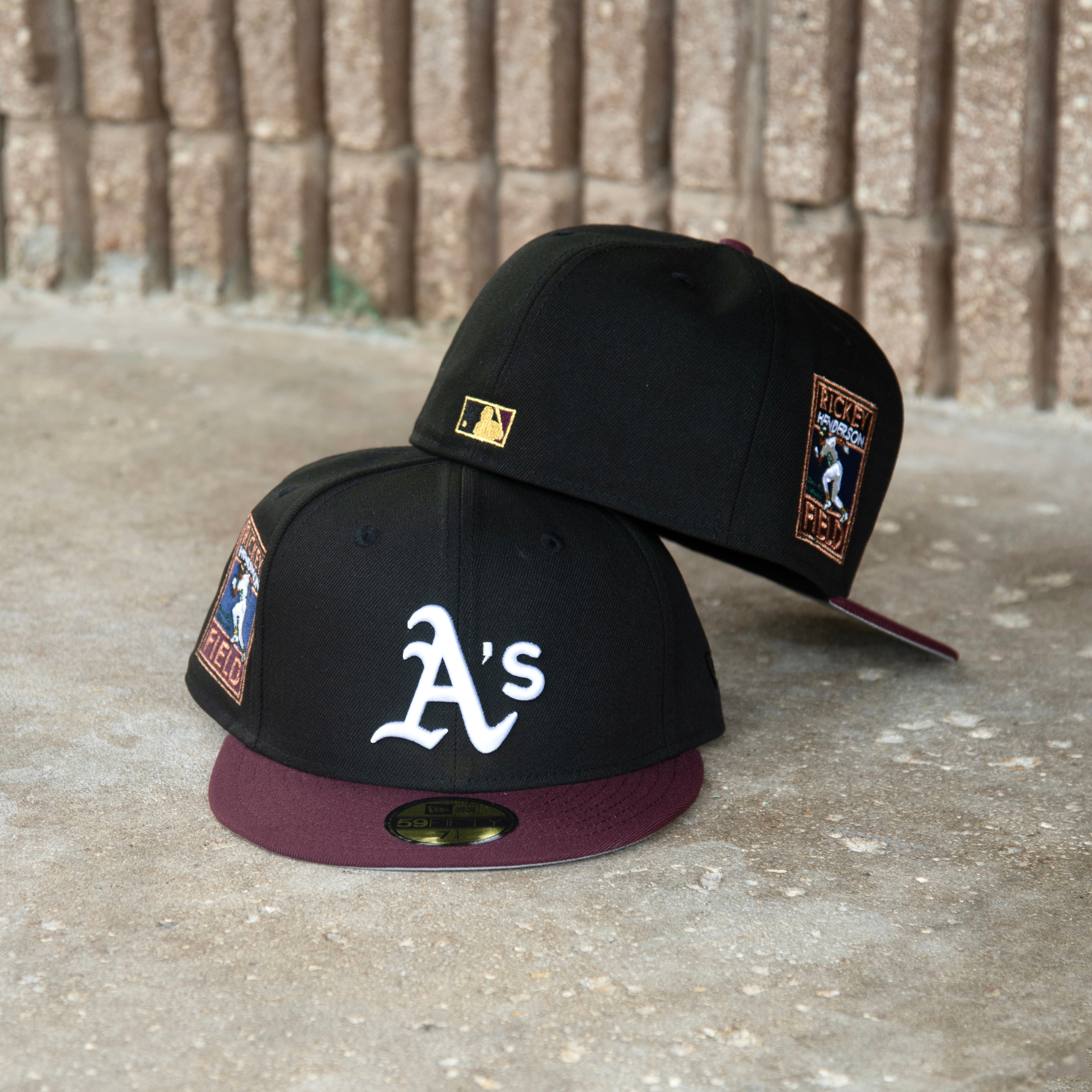 New Era Oakland Athletics Rickey Henderson Field Side Patch Fitted - New Era
