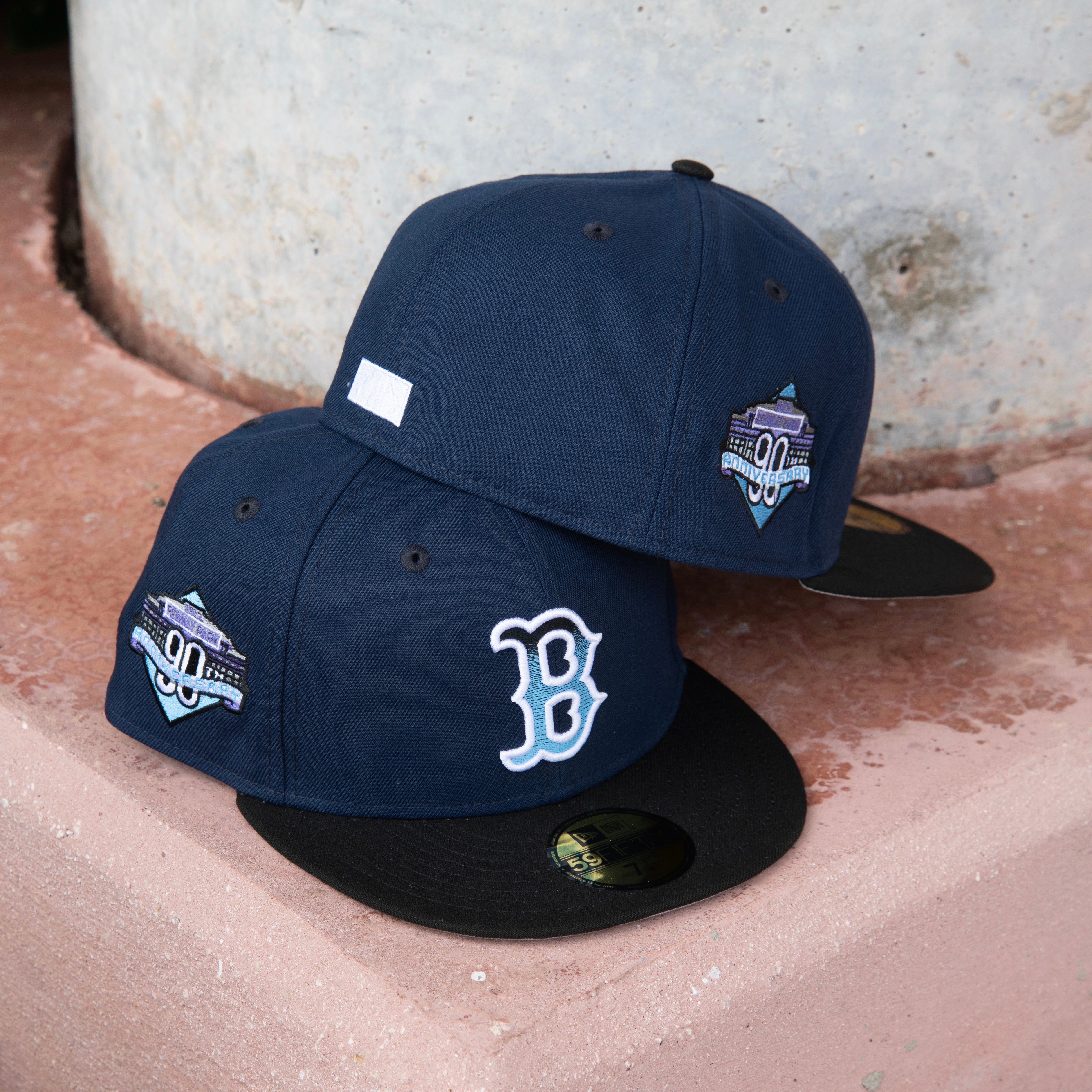 New Era Boston Red Sox Fenway Park 90th Anniversary Grey UV 59Fifty Fitted (Navy/Black) - New Era