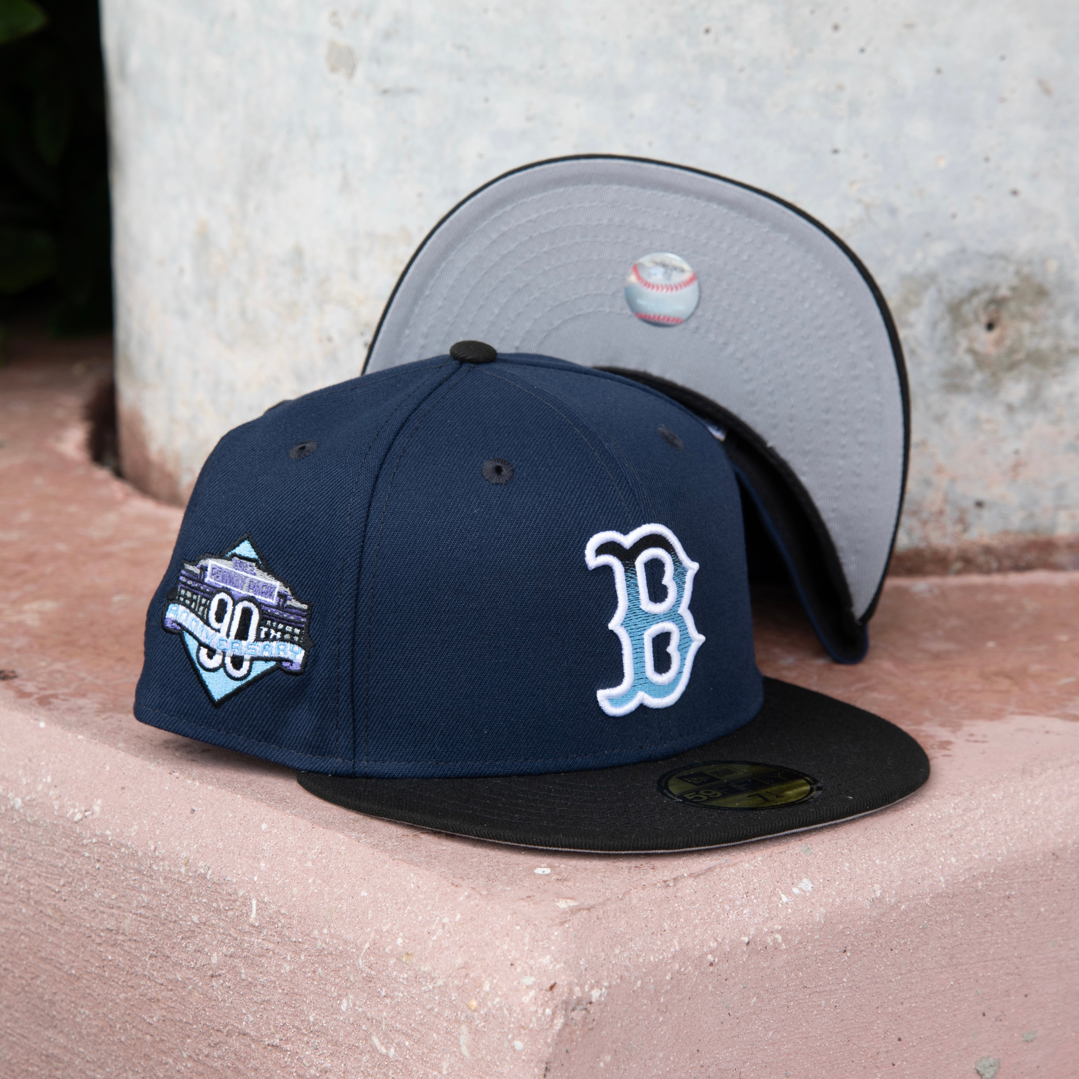 New Era Boston Red Sox Fenway Park 90th Anniversary Grey UV 59Fifty Fitted (Navy/Black) - New Era