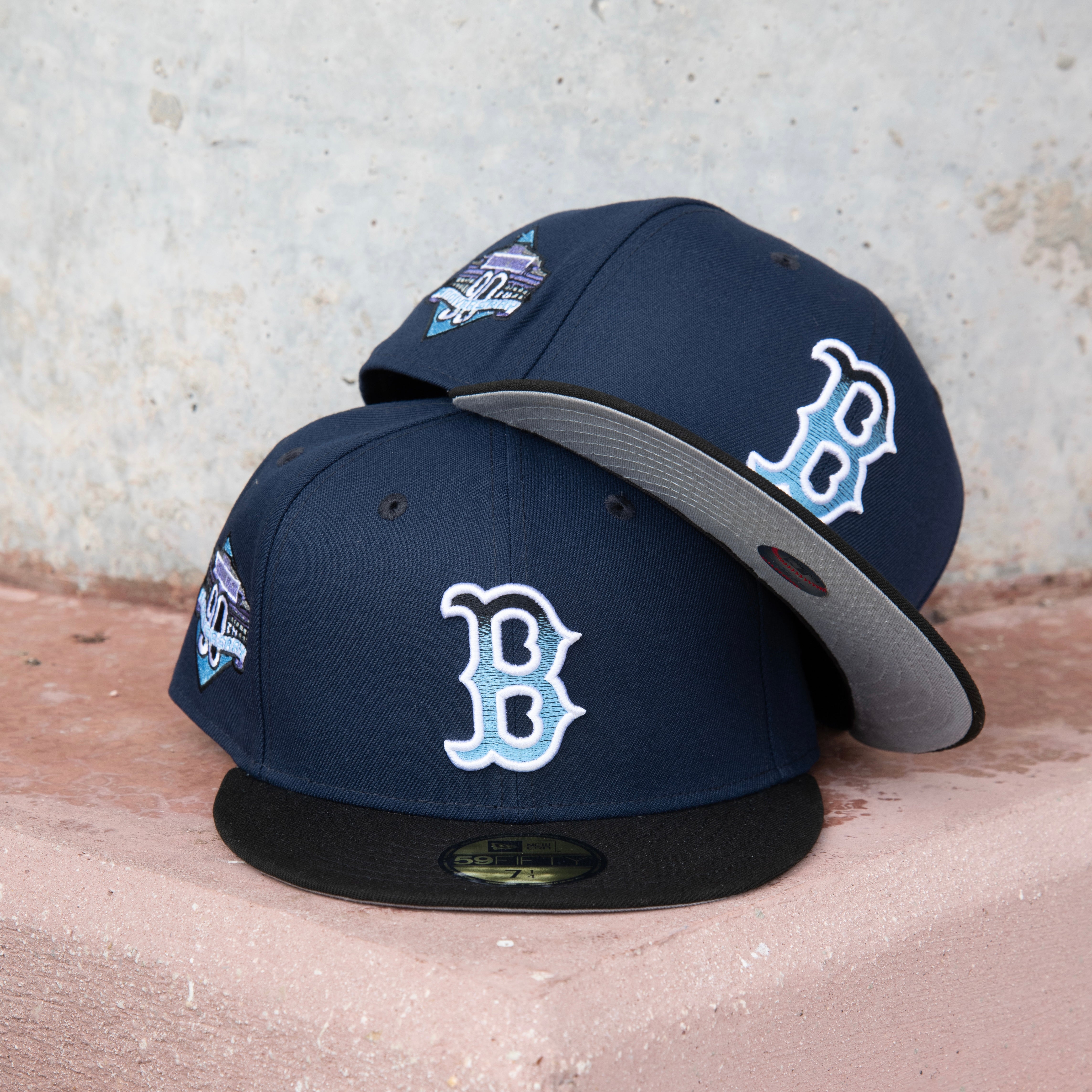 New Era Boston Red Sox Fenway Park 90th Anniversary Grey UV 59Fifty Fitted (Navy/Black) - New Era