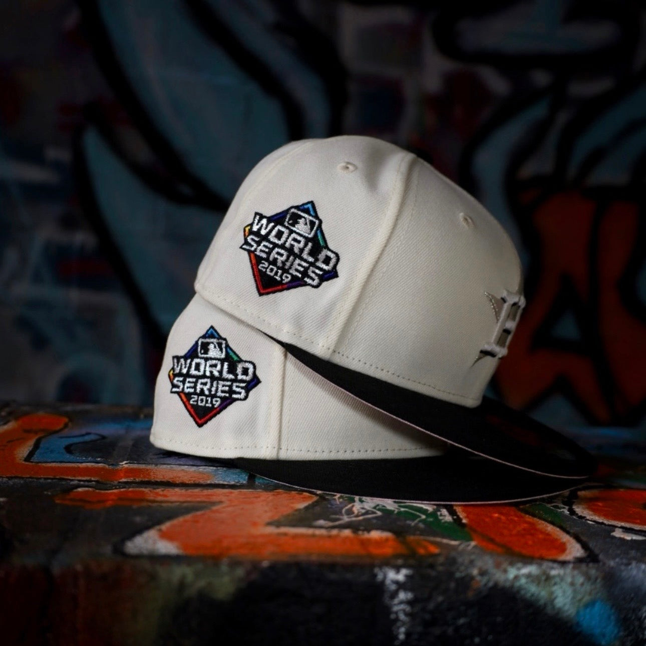 New Era Houston Astros 2019 World Series Side Patch Fitted (Off White/Black) - New Era