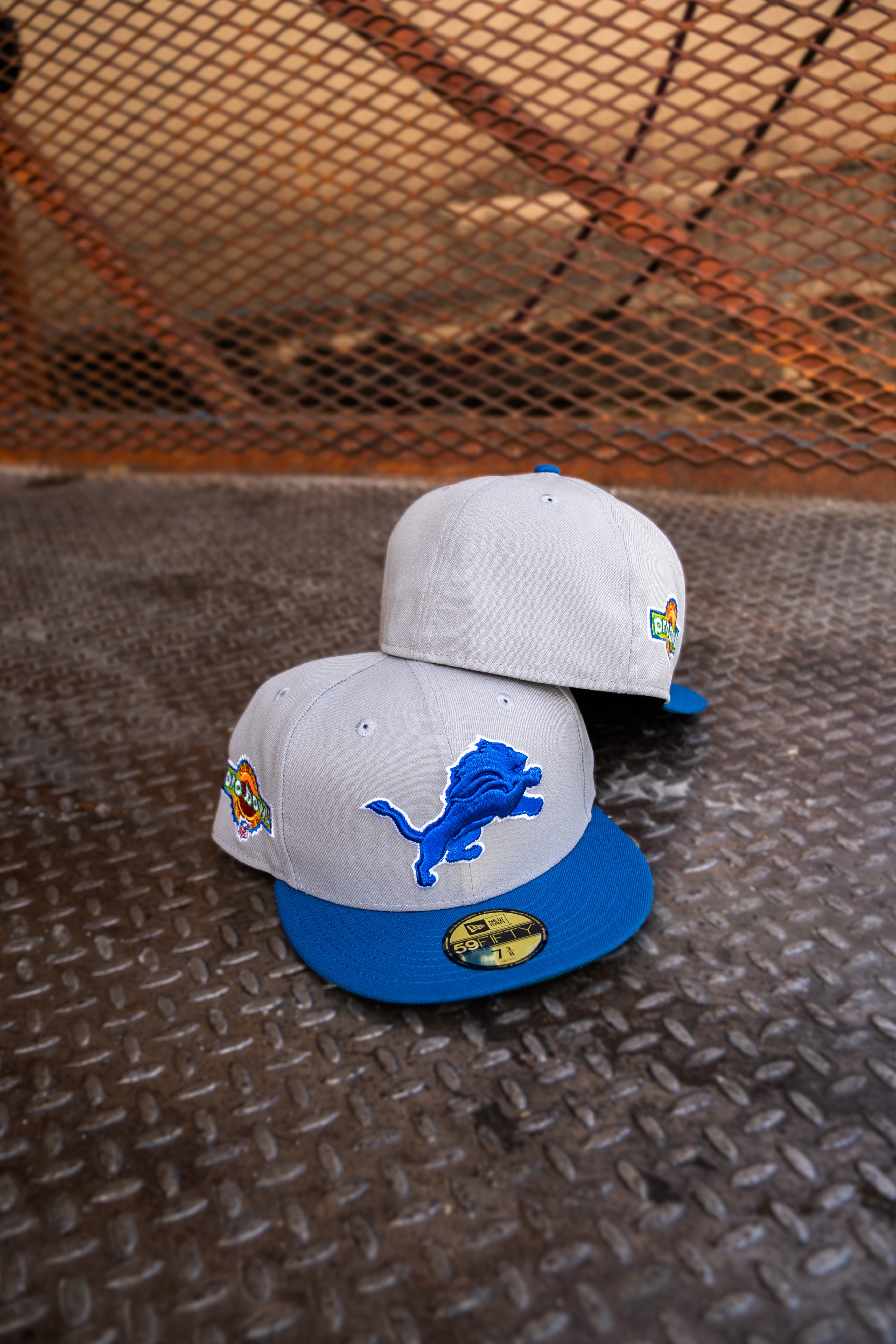 New Era Detroit Lions 1994 Pro Bowl Green UV (Grey/Royal) 59Fifty Fitted - New Era