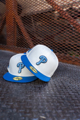 New Era Philadelphia Phillies 2008 World Series Champions Grey UV (Off White/Indigo) 59Fifty Fitted - New Era