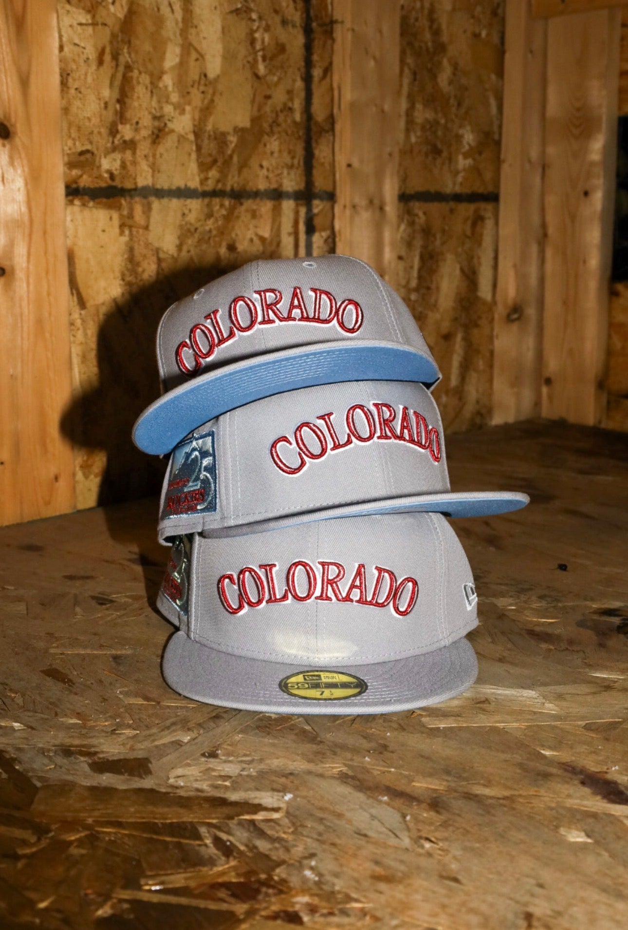 New Era Colorado Rockies 25th Anniversary Side Patch Fitted (Grey) - New Era