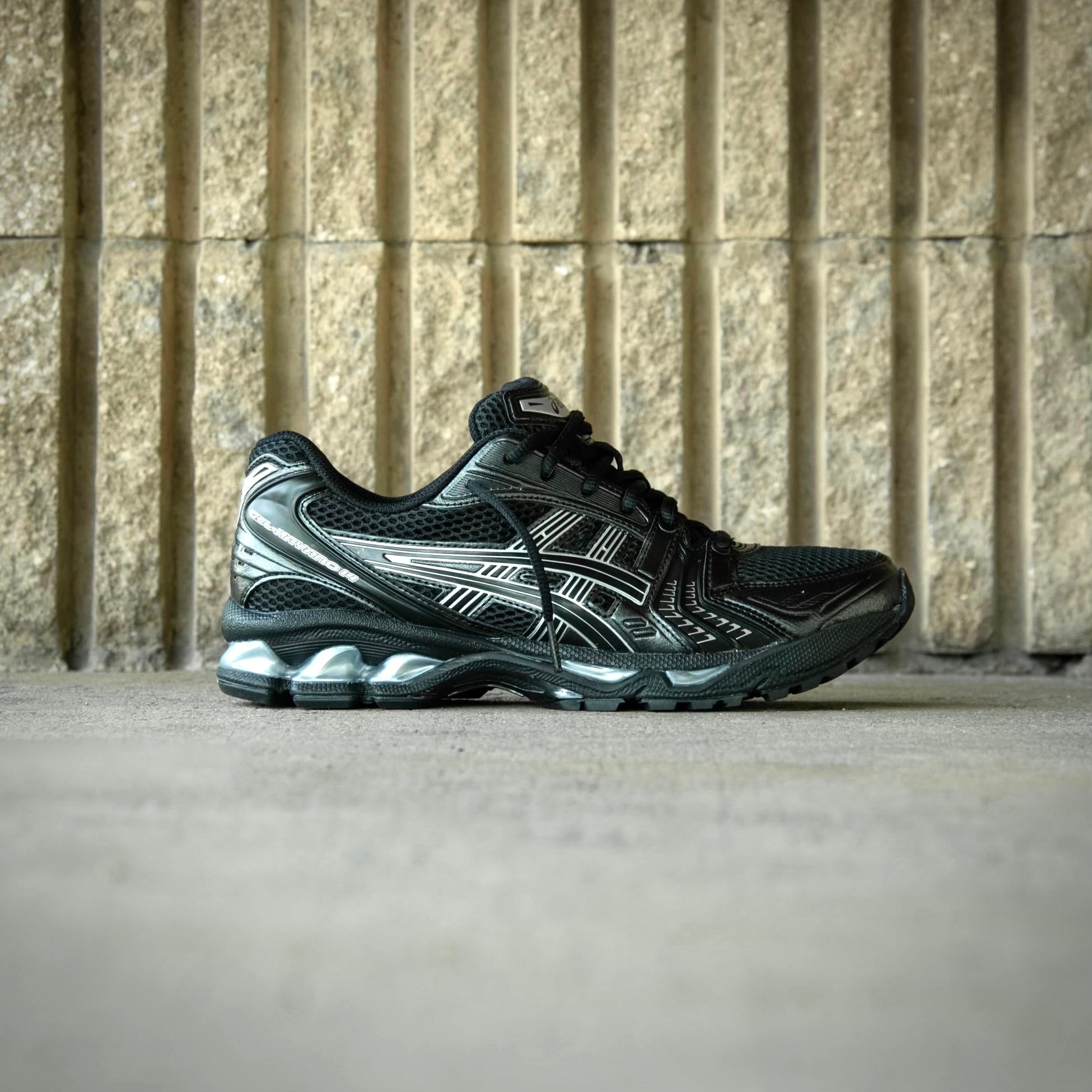 Mens Asics Gel-Kayano 14 (Black/Pure Silver) - VIP Asics
