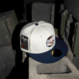 New Era Chicago Cubs Be Alert Side Patch Fitted (Off White/Navy)