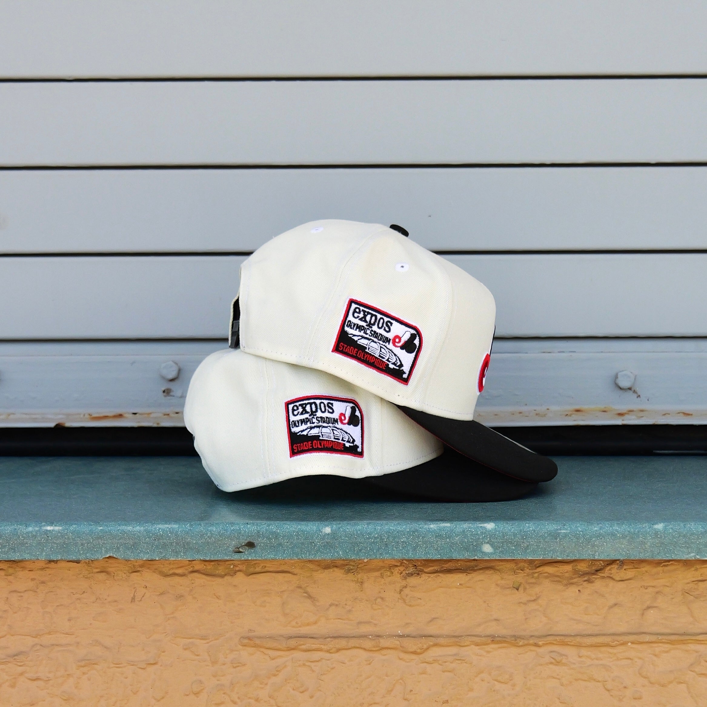 New Era Montreal Expos Stade Olympique 9FIFTY A-Frame Snapback-(Cream/Black)